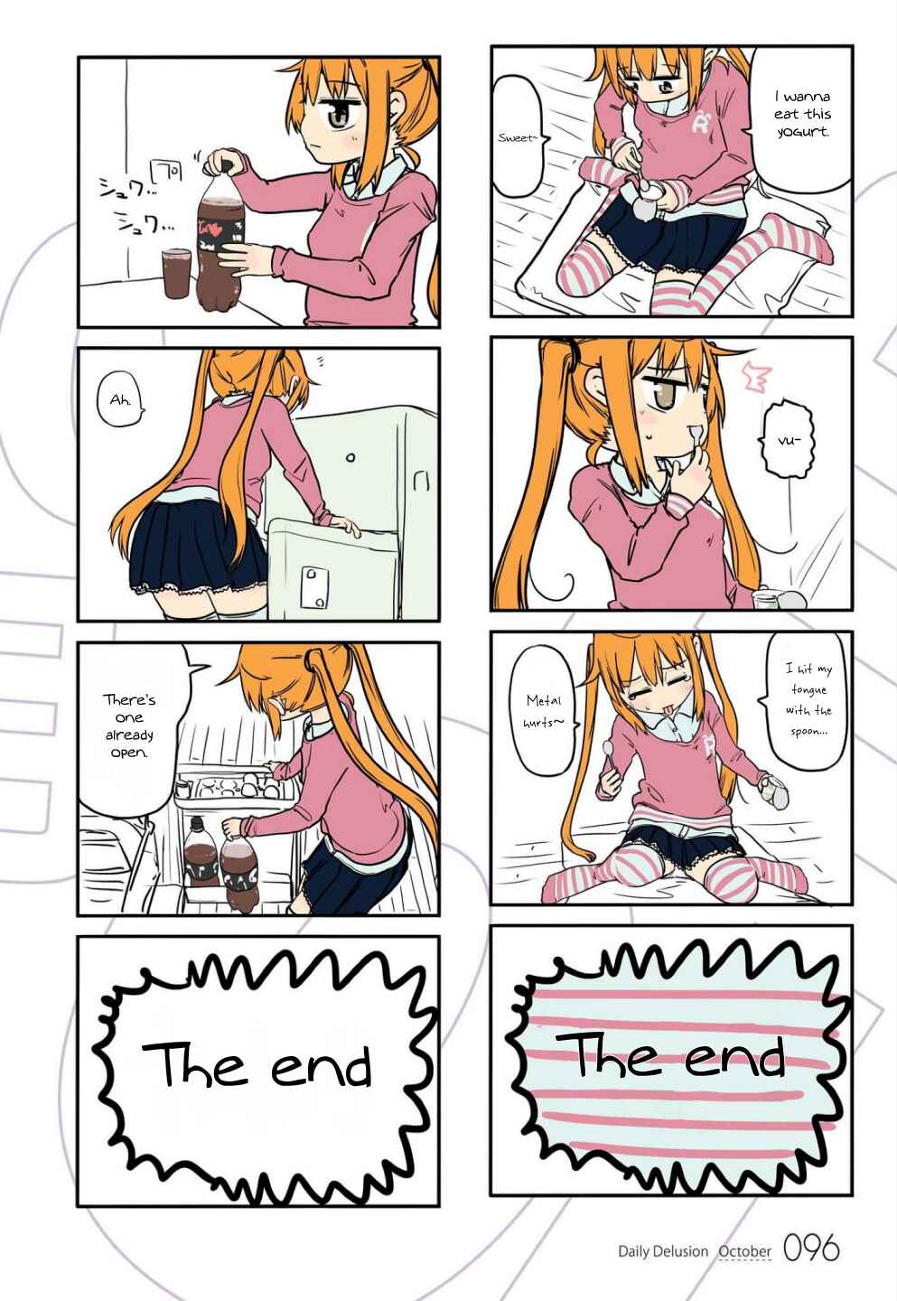 Page 4 Chapter 9 Jibun ga Twintail no Kawaii Onnanoko da to Omoikonde, Kyou no Dekigoto wo 4koma ni Suru
