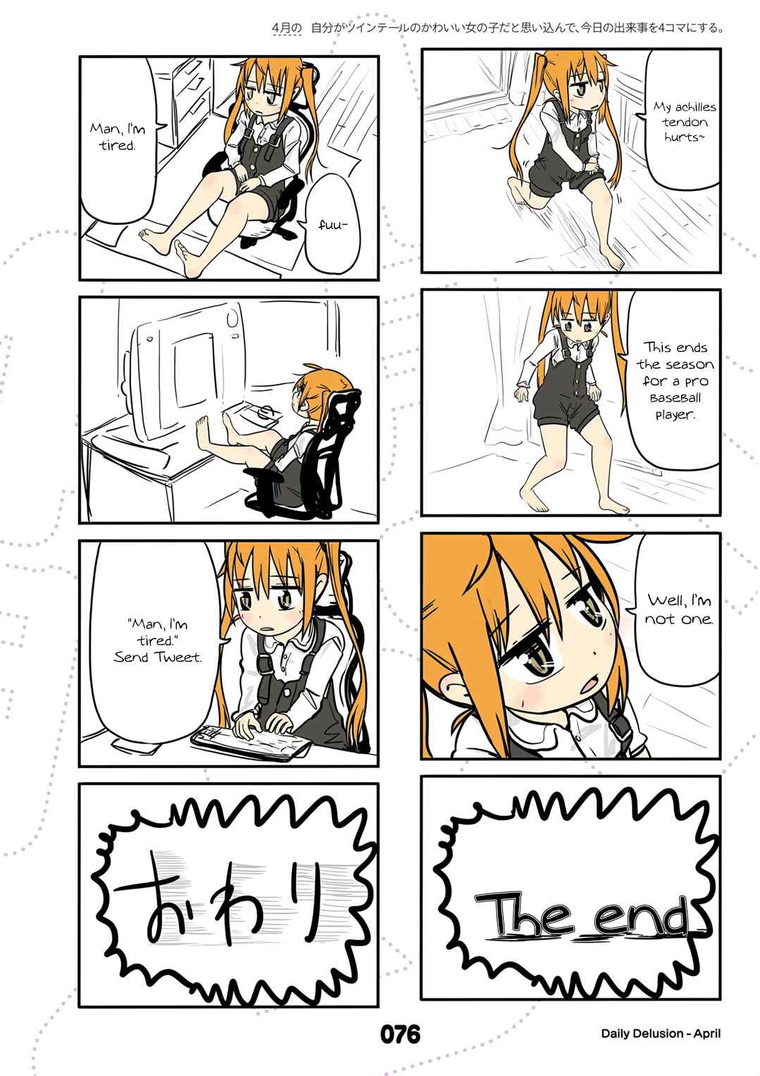 Page 6 Chapter 16 Jibun ga Twintail no Kawaii Onnanoko da to Omoikonde, Kyou no Dekigoto wo 4koma ni Suru