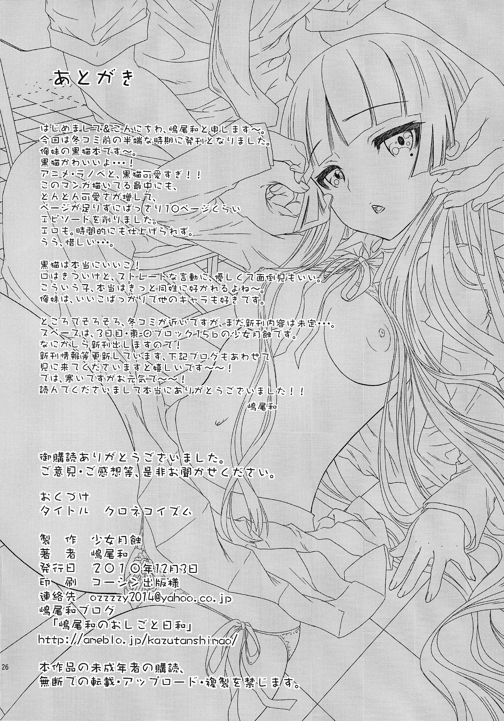 Page 26 Chapter Unknown_648b Ore no Imouto ga Konna ni Kawaii Wake ga Nai - Kuronekoizm (Doujinshi)