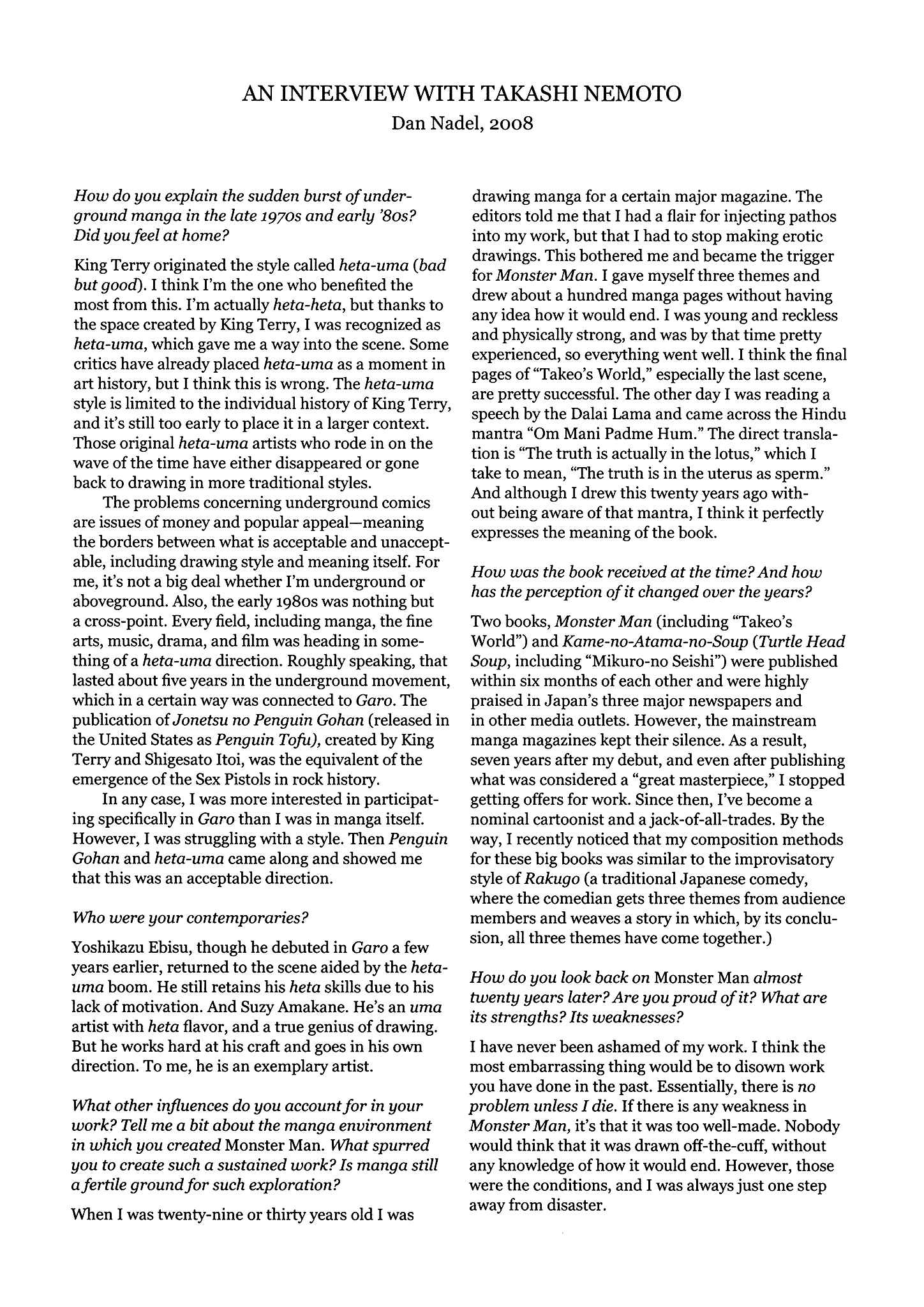 Page 20 Chapter 3 Monster Men Bureiko Lullaby