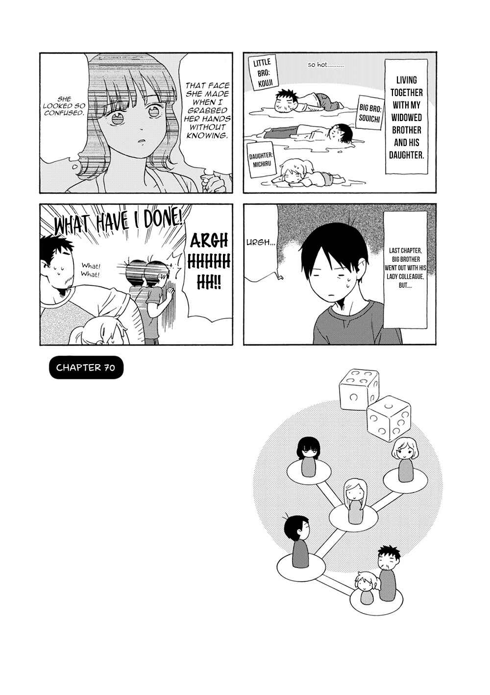 Page 1 Chapter 70 Chichi to Hige-Gorilla to Watashi
