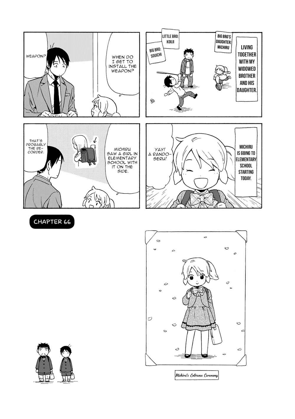 Page 1 Chapter 66 Chichi to Hige-Gorilla to Watashi