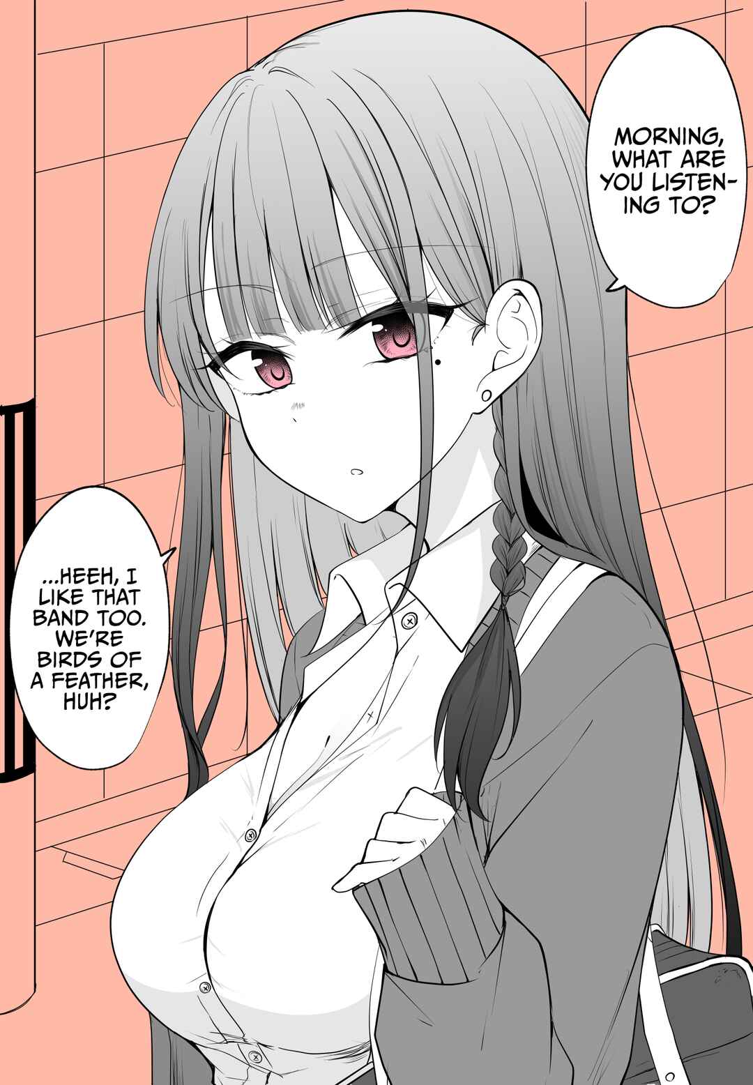 Page 1 Chapter 28 Mechamecha Kininatteru Gyaru ga Nanka Yabee Kanji ni Natteku Yatsu