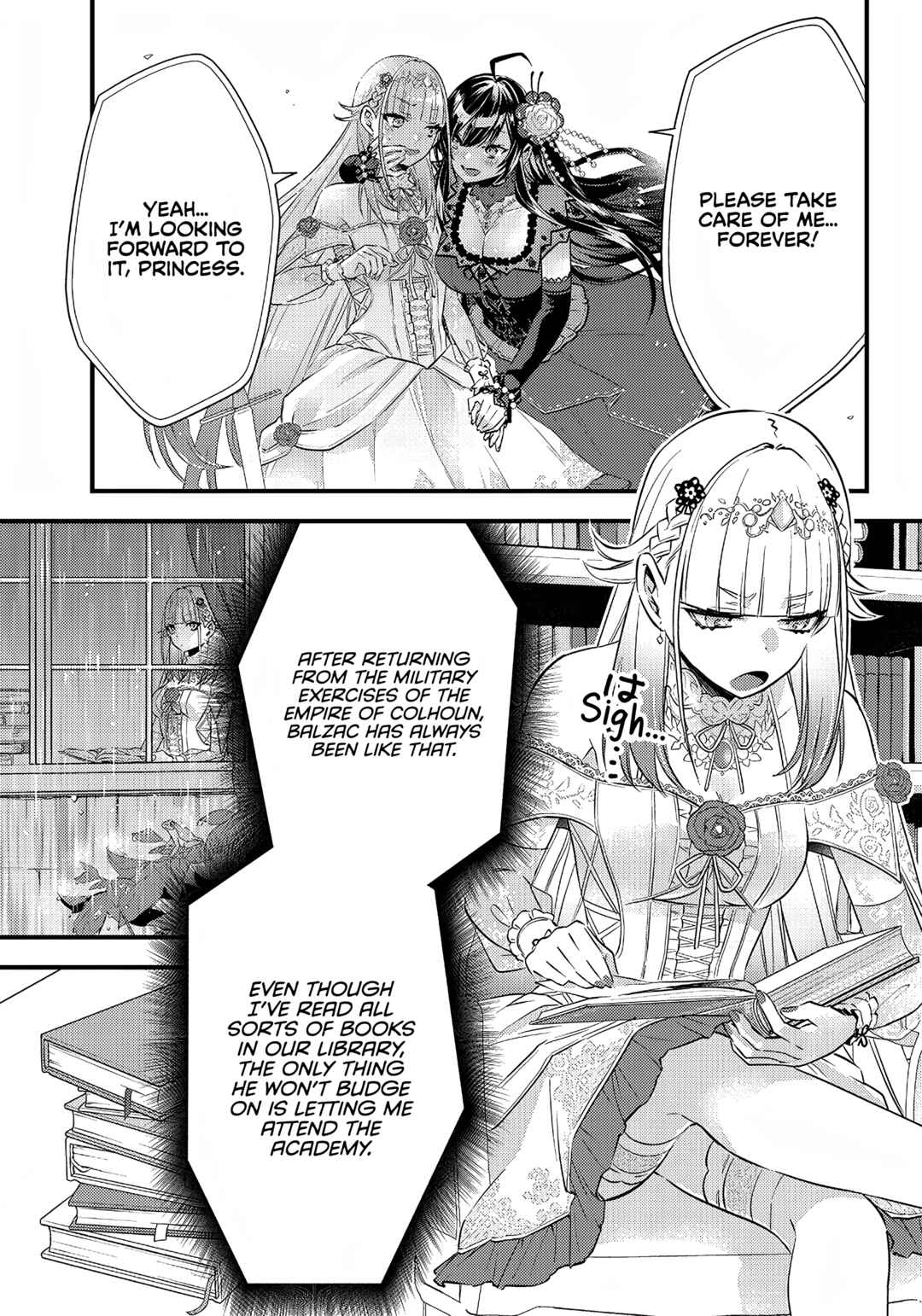 Page 4 Chapter 9 Savage Fang Ojou-sama: Shijou Saikyou no Youhei wa Shijou Saikyou no Bougyaku Reijou to Natte Nidome no Sekai o Musou suru