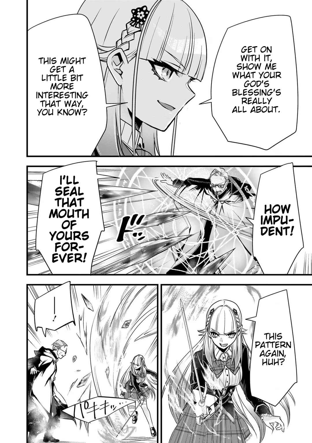 Page 8 Chapter 22 Savage Fang Ojou-sama: Shijou Saikyou no Youhei wa Shijou Saikyou no Bougyaku Reijou to Natte Nidome no Sekai o Musou suru