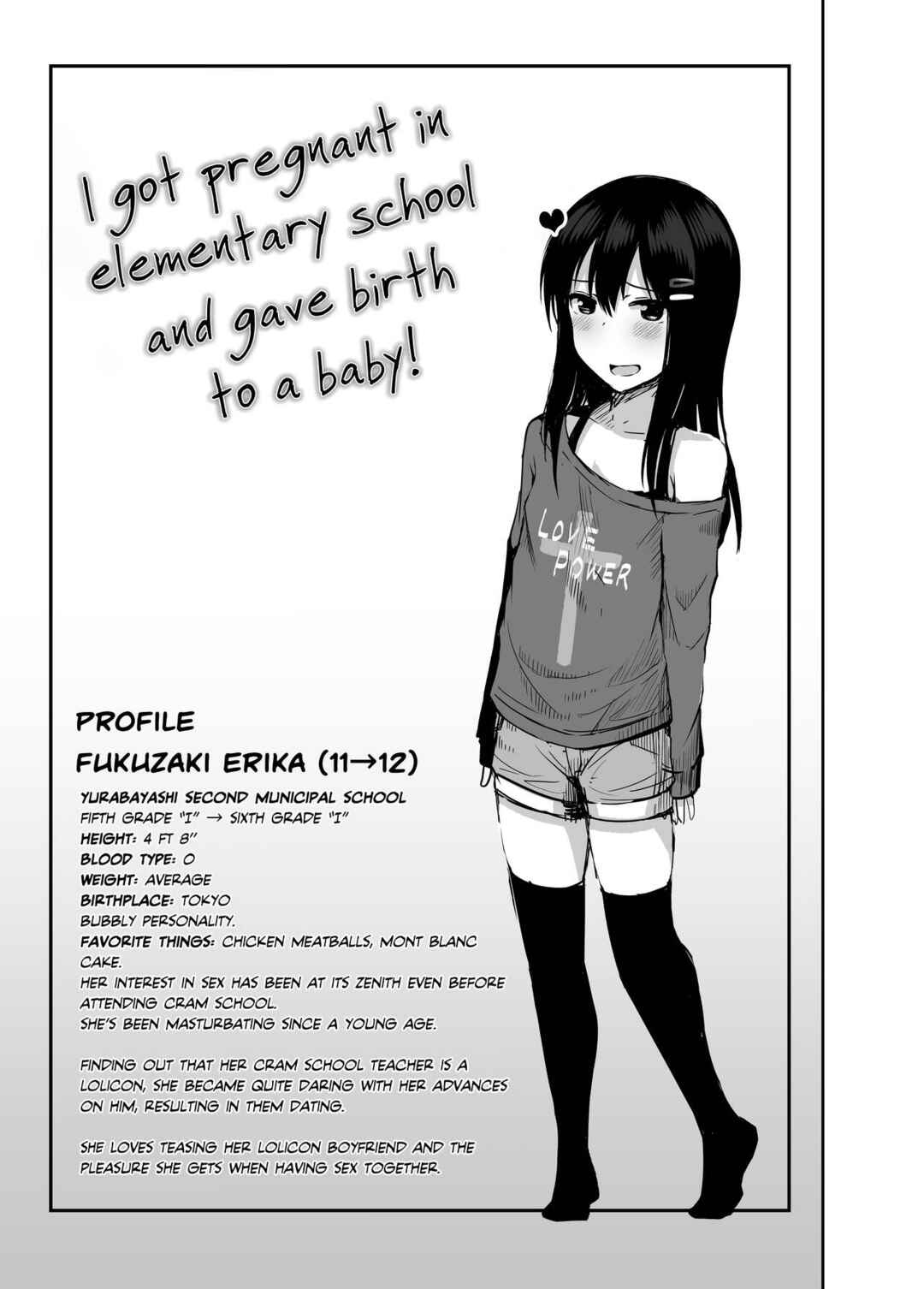 Page 2 Chapter 1 Shougakusei de Ninshin Shite Aka-chan Unjaimashita