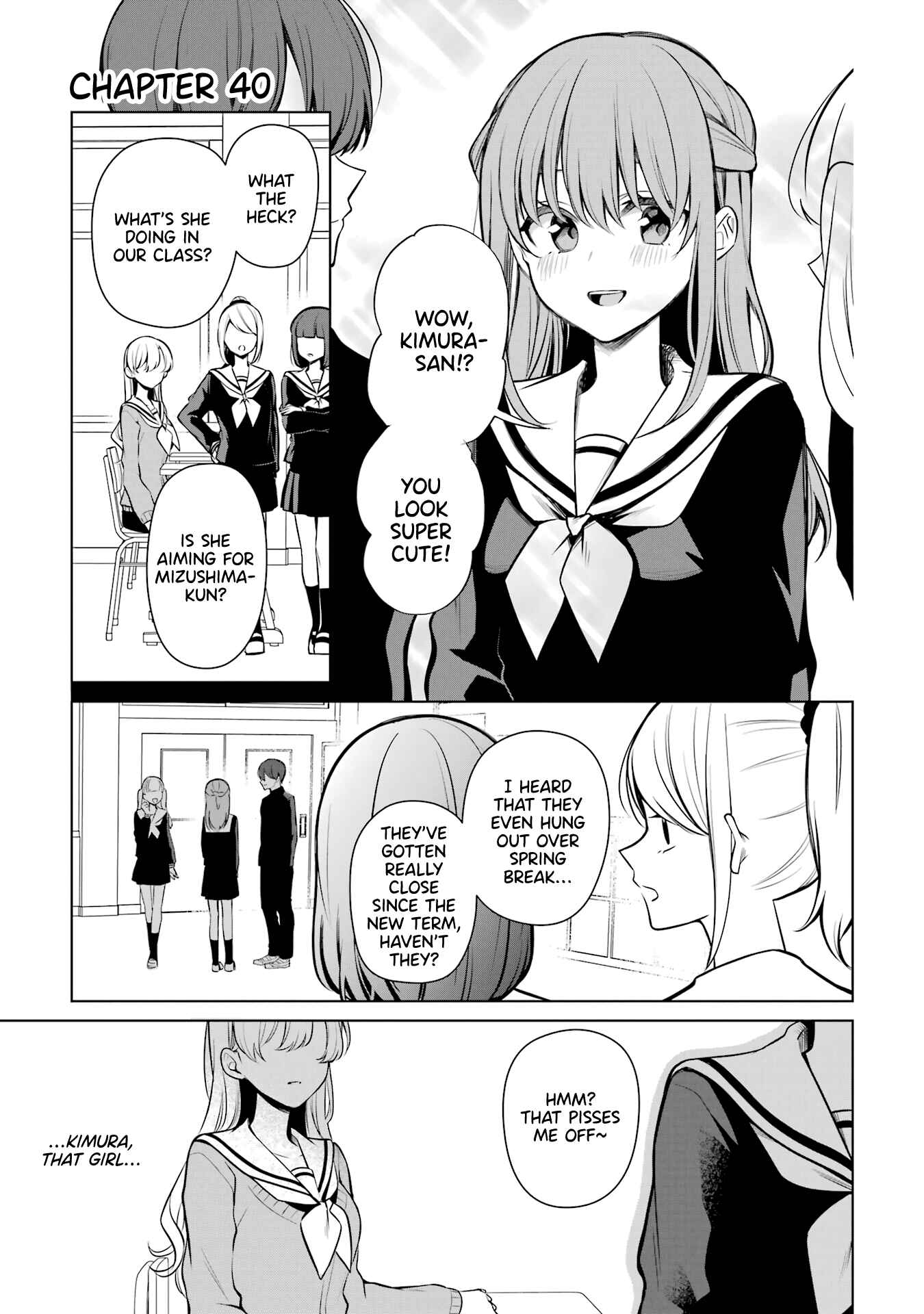Page 1 Chapter 40 Shoujo Manga Protagonist x Rival-San (Serialization)