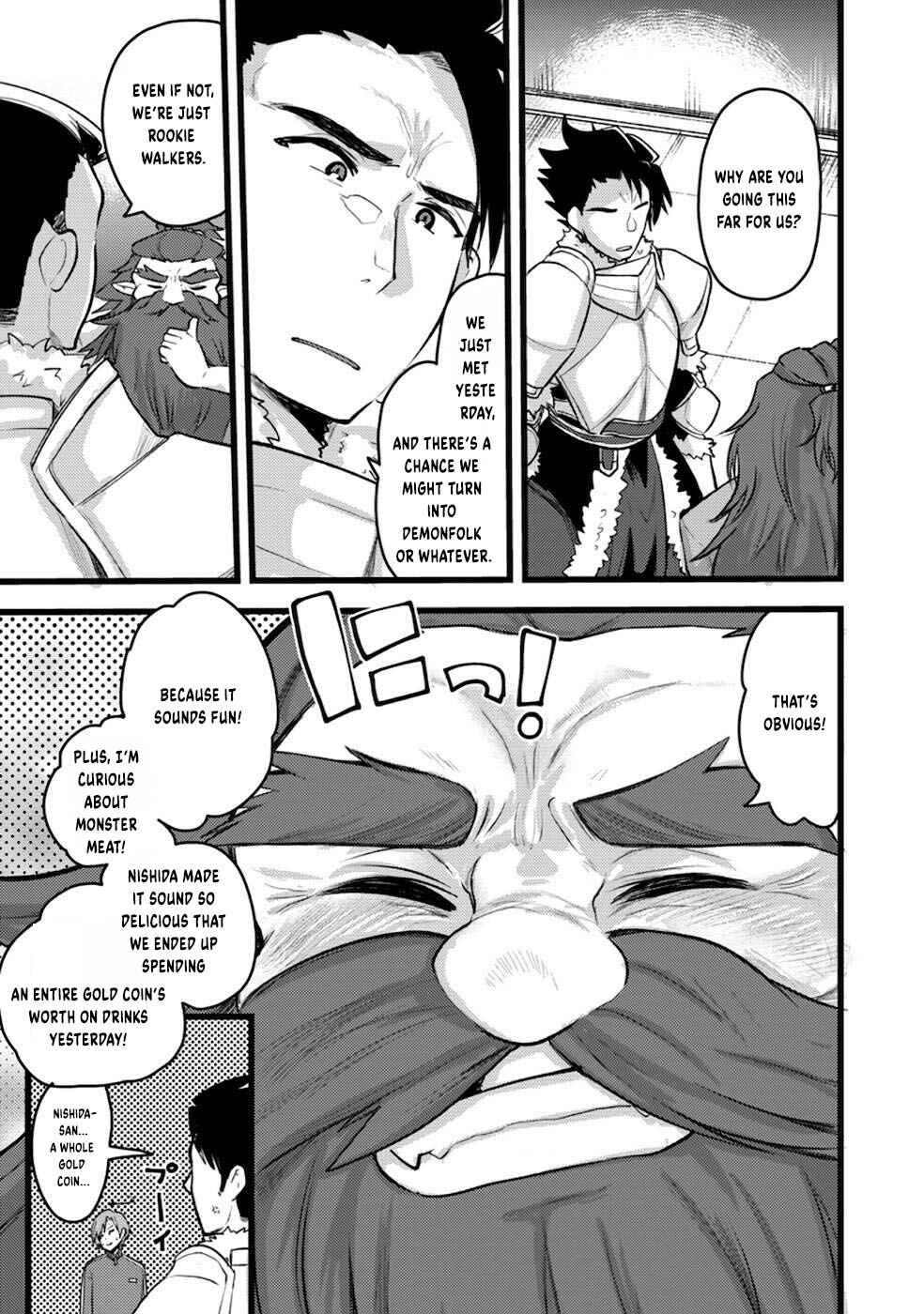Page 34 Chapter 7 Yuusha ni Narenakatta Sanbaka Trio wa, Kyou mo Otoko Meshi wo Koshiraeru.