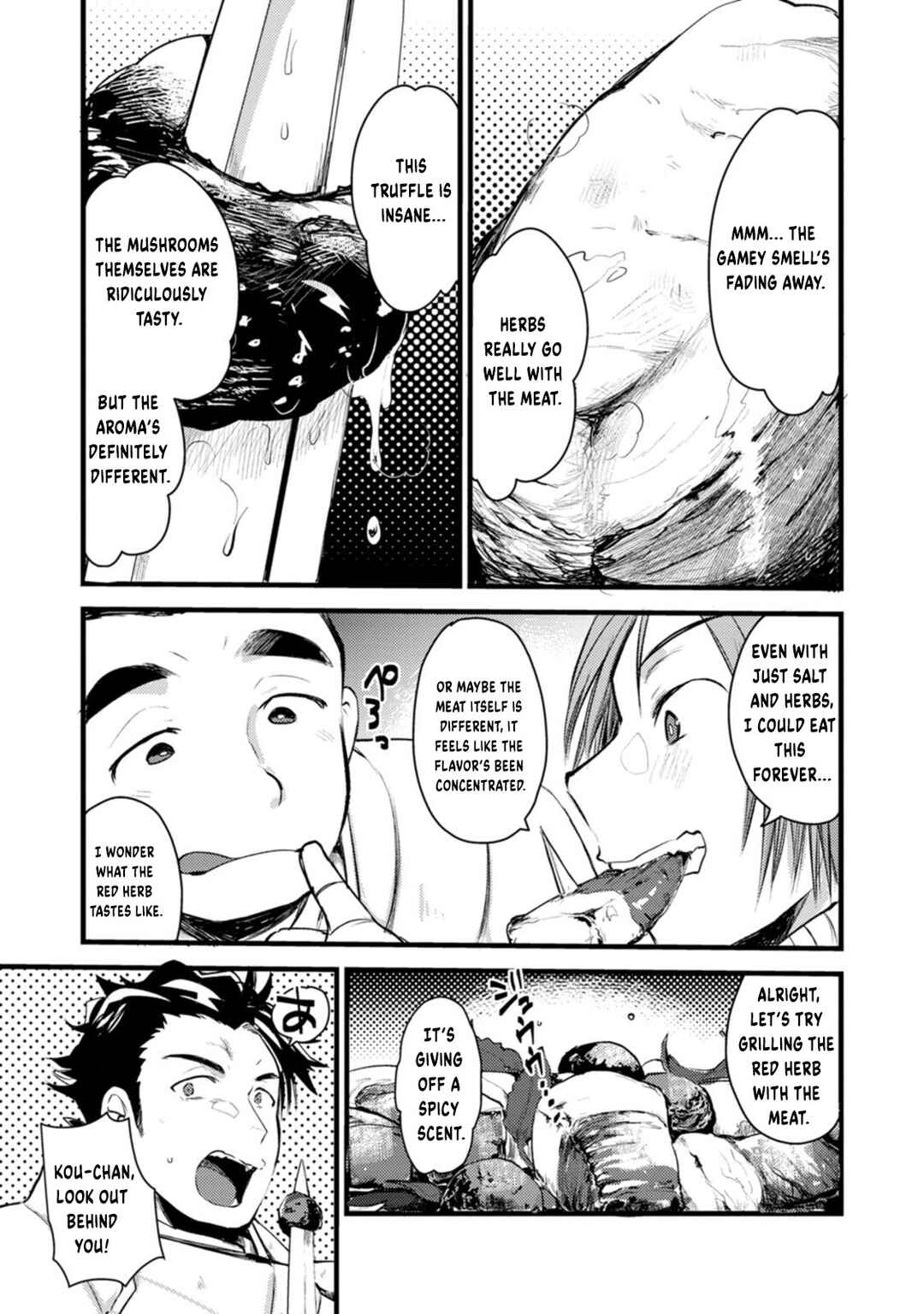 Page 12 Chapter 3 Yuusha ni Narenakatta Sanbaka Trio wa, Kyou mo Otoko Meshi wo Koshiraeru.