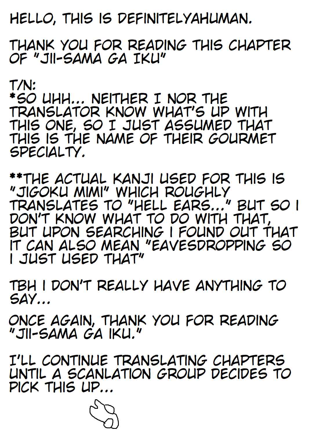 Page 34 Chapter 24 Jiisama ga Iku