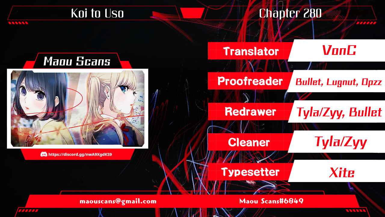 Page 1 Chapter 280 Koi to Uso
