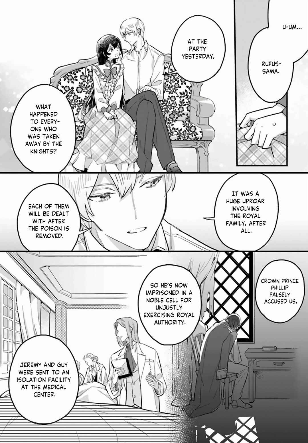 Page 6 Chapter 20 Yowaki MAX Reijou nanoni, Ratsuwan Konyakusha-sama no Kake ni Notte Shimatta