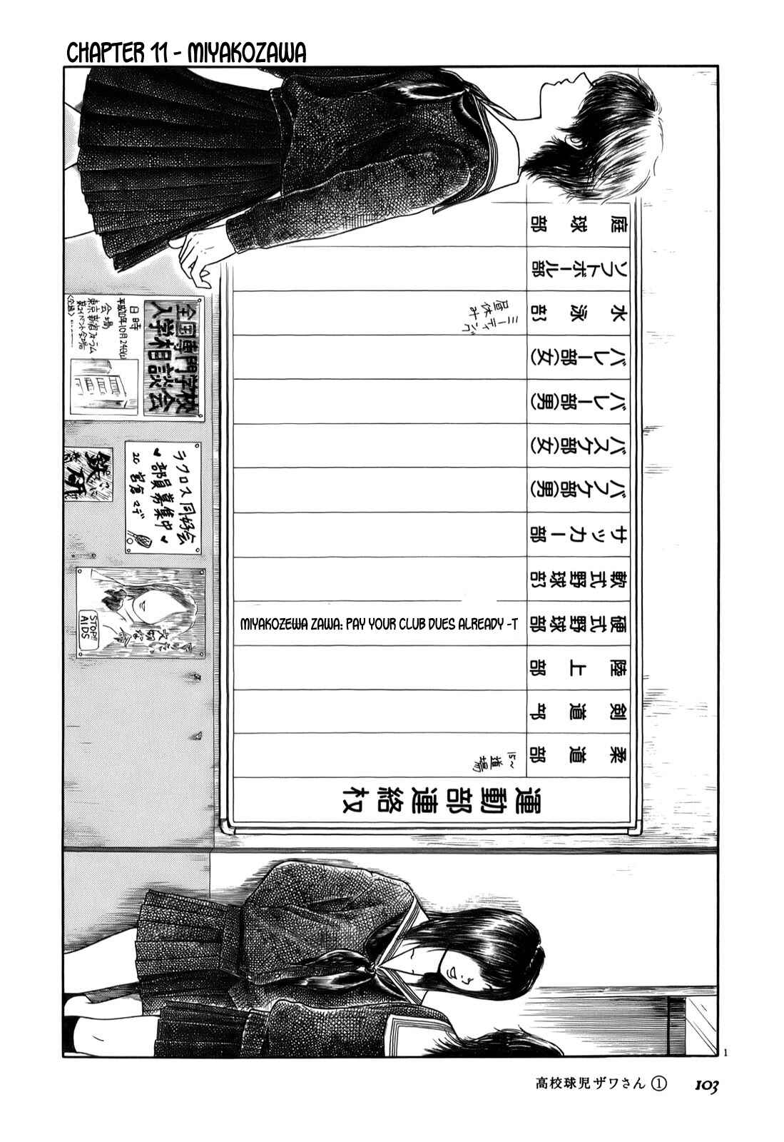 Page 1 Chapter 11 Koukou Kyuji Zawa-san