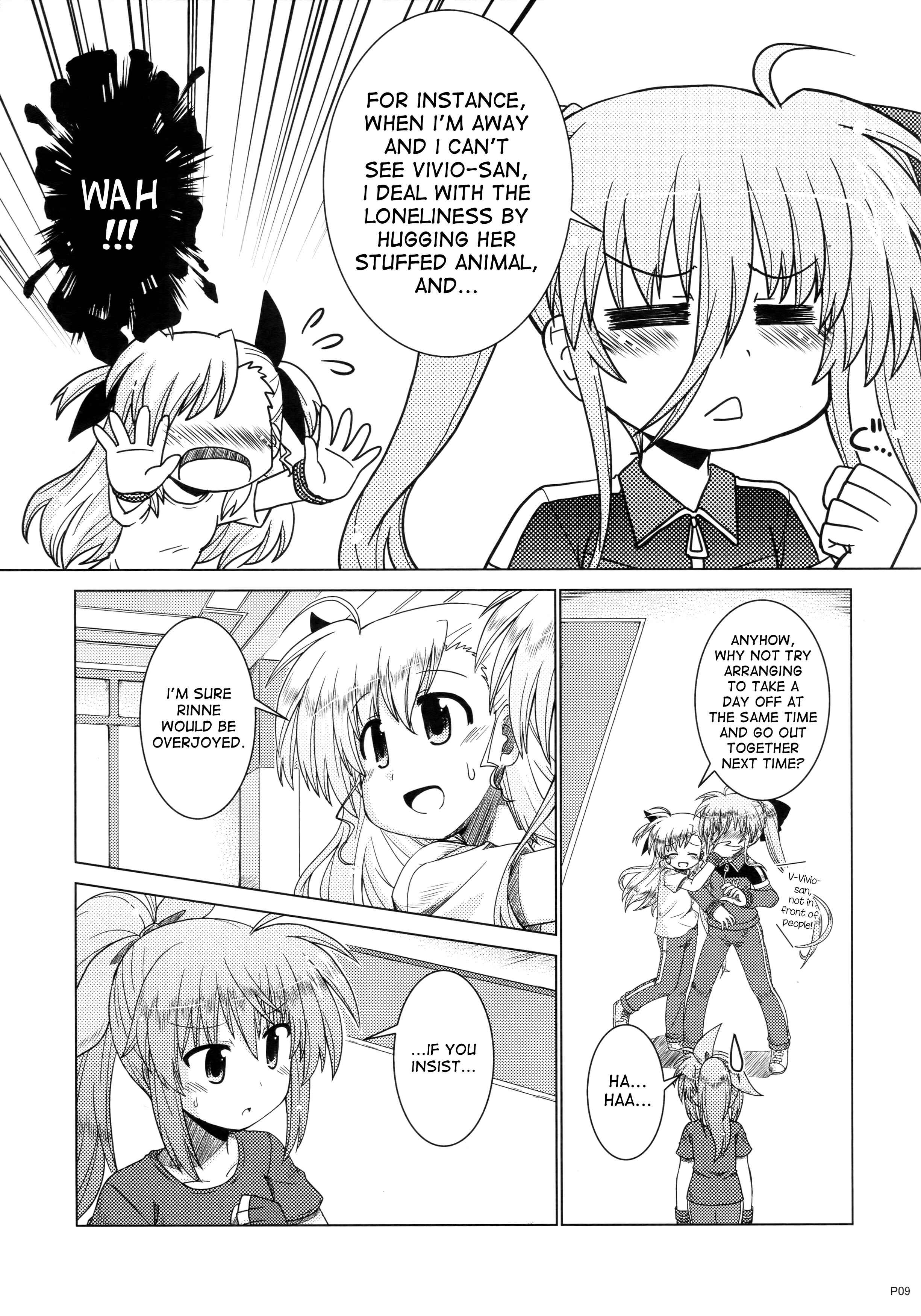 Page 8 Chapter Unknown_8678 Mahou Shoujo Lyrical Nanoha - Taisetsu na Koto (Doujinshi)