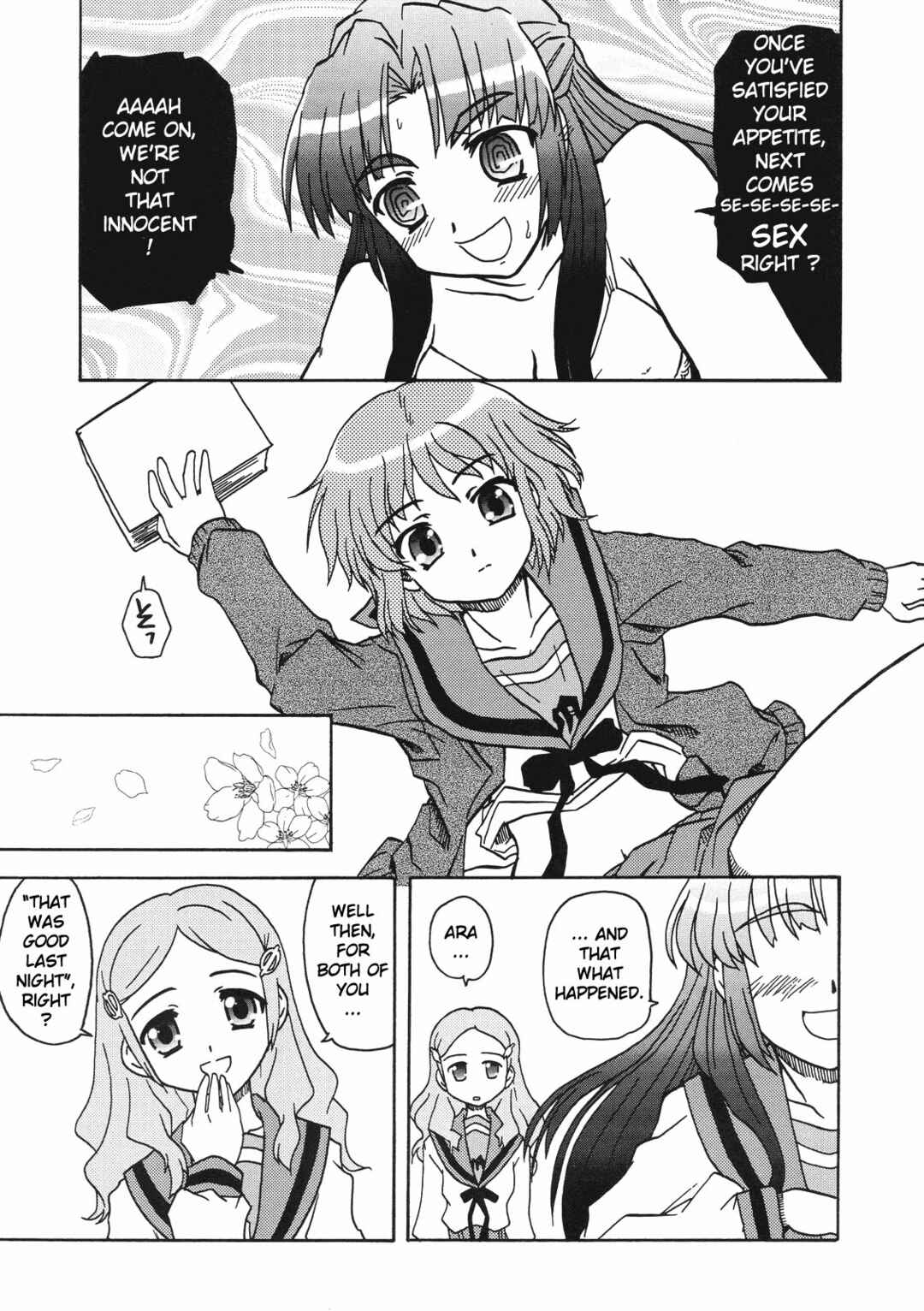 Page 10 Chapter Unknown_910c Suzumiya Haruhi no Yuutsu - AsaNaga Keikaku 2007 Nentou Houkokusho (Doujinshi)
