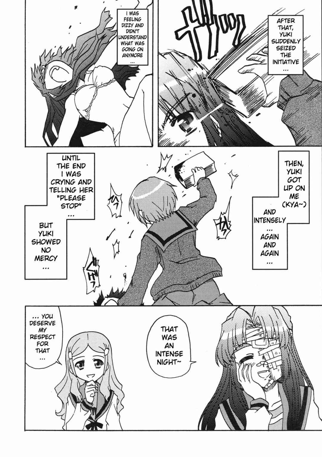 Page 11 Chapter Unknown_910c Suzumiya Haruhi no Yuutsu - AsaNaga Keikaku 2007 Nentou Houkokusho (Doujinshi)