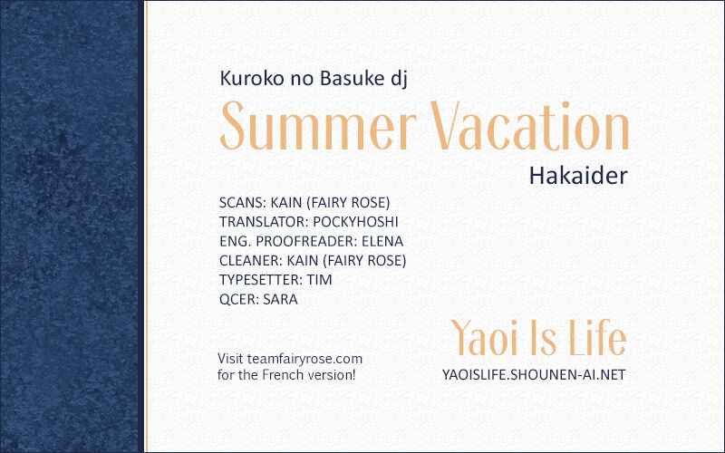Page 1 Chapter Unknown_99a0 Kuroko no Basuke - Summer Vacation (Doujinshi)