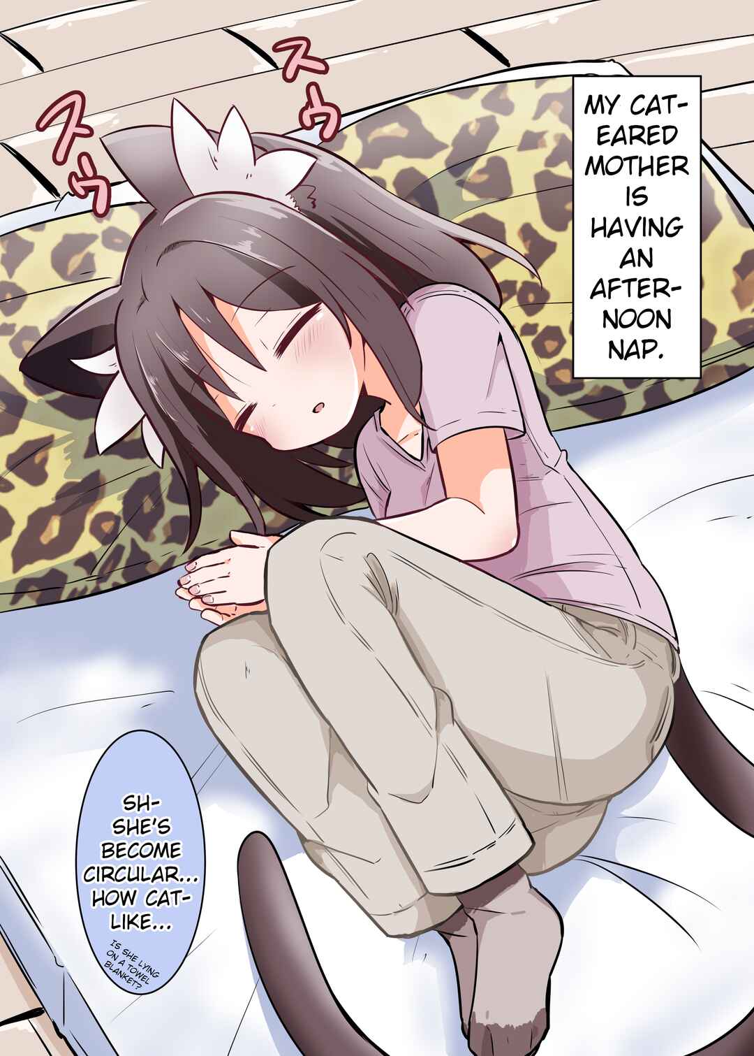 Page 1 Chapter 5 Asa Okitara Okaa-san ga Neko ni Natteta