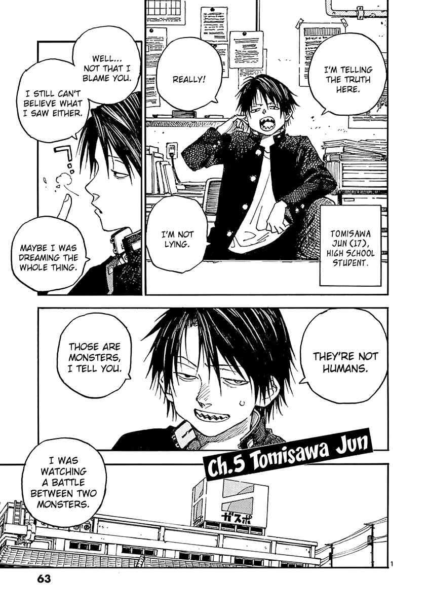Page 1 Chapter 5 Koroshiya wa Kyou mo BBA o Korosenai.