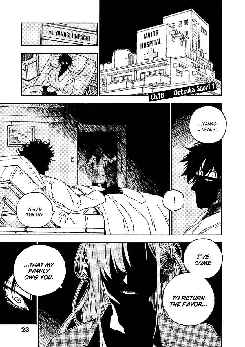 Page 1 Chapter 18 Koroshiya wa Kyou mo BBA o Korosenai.