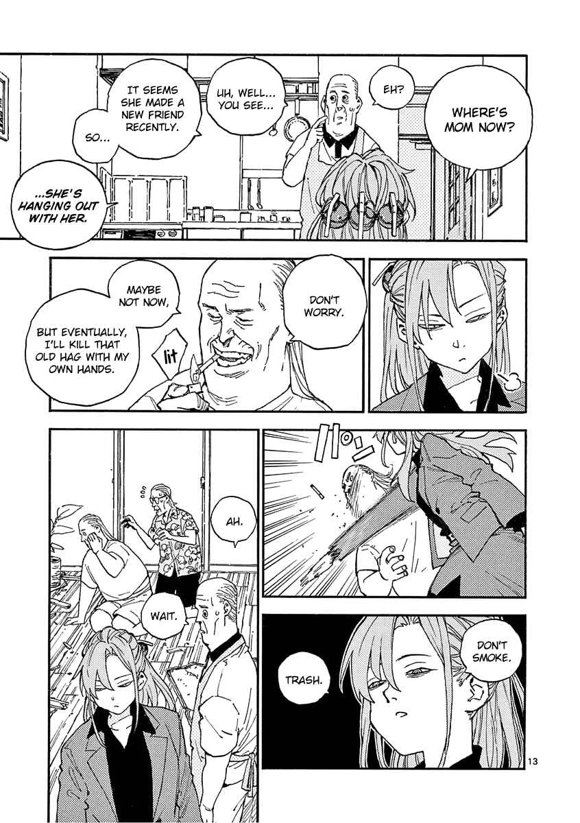 Page 13 Chapter 18 Koroshiya wa Kyou mo BBA o Korosenai.
