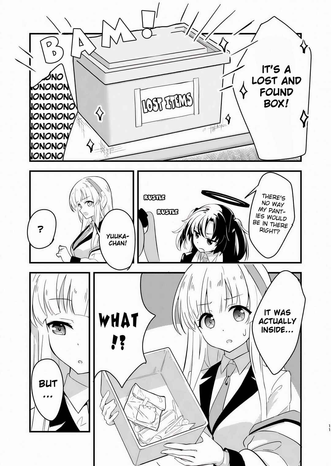 Page 10 Chapter Unknown_ac8f Blue Archive - Kinkyuu Kaigi: Yuuka-chan no Pantsu ga Nakunatta Ken (Doujinshi)