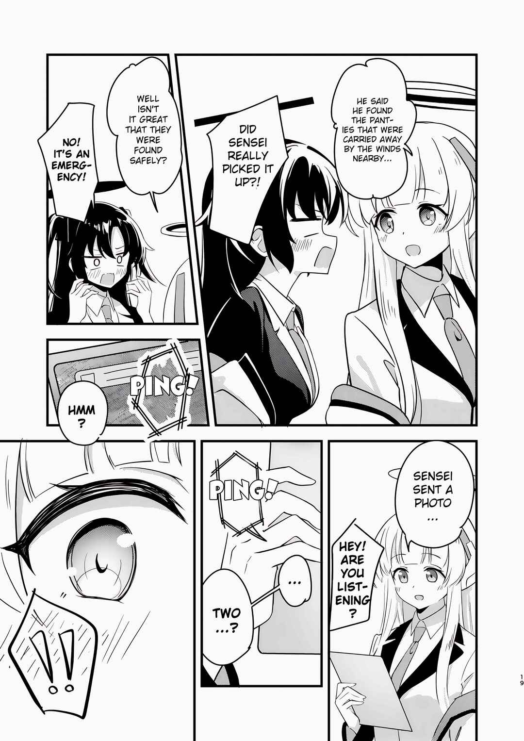Page 18 Chapter Unknown_ac8f Blue Archive - Kinkyuu Kaigi: Yuuka-chan no Pantsu ga Nakunatta Ken (Doujinshi)