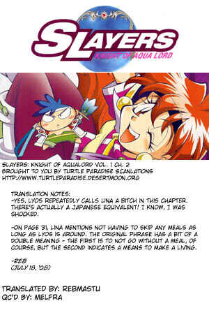 Page 1 Chapter 2 Slayers - Suiryuuou no Kishi