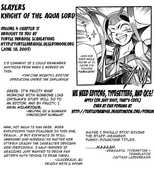 Page 36 Chapter 17 Slayers - Suiryuuou no Kishi