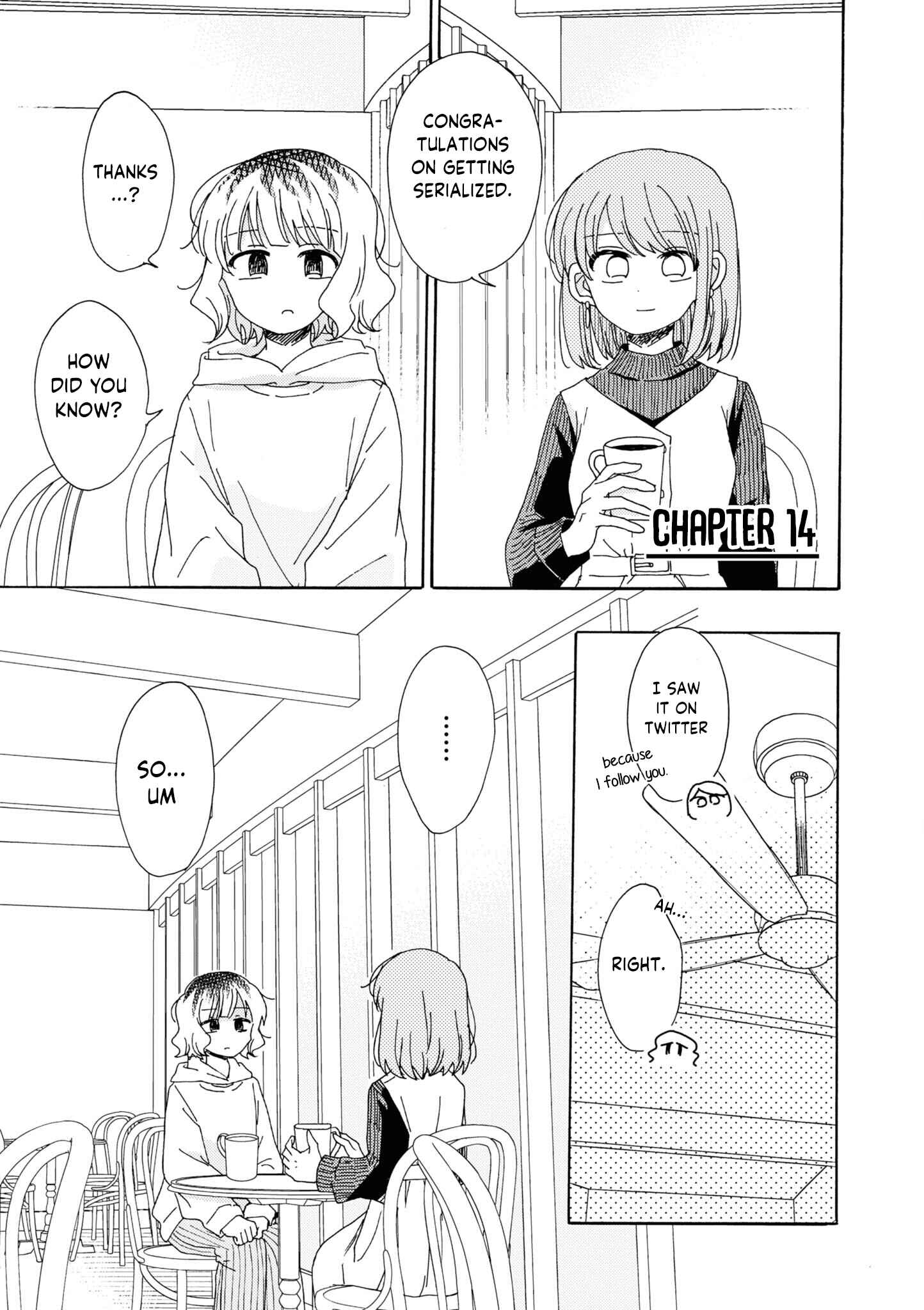 Page 1 Chapter 14 Kyou wa Mada Futsuu ni Narenai