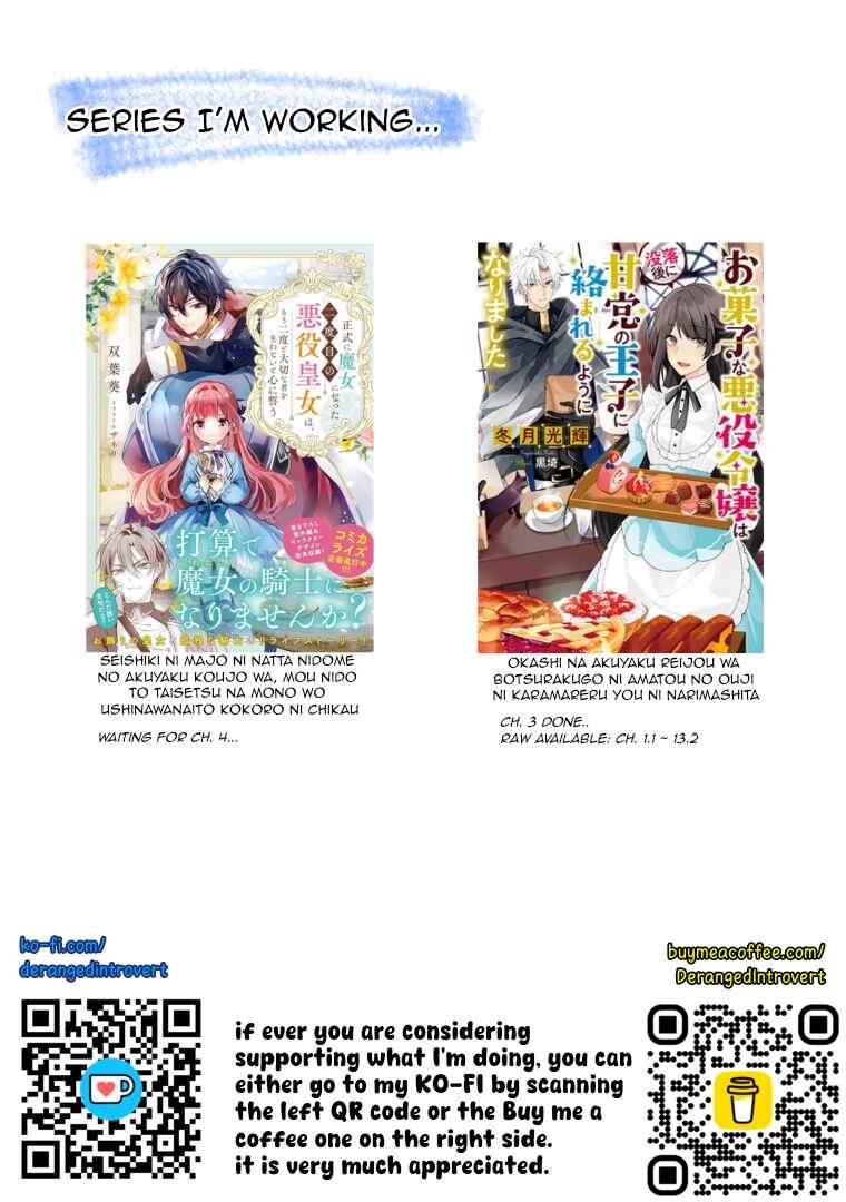 Page 28 Chapter 3 Okashi na Akuyaku Reijou wa Botsurakugo ni Amatou no Ouji ni Karamareru you ni Narimashita