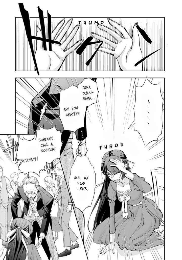 Page 10 Chapter 1.1 Okashi na Akuyaku Reijou wa Botsurakugo ni Amatou no Ouji ni Karamareru you ni Narimashita
