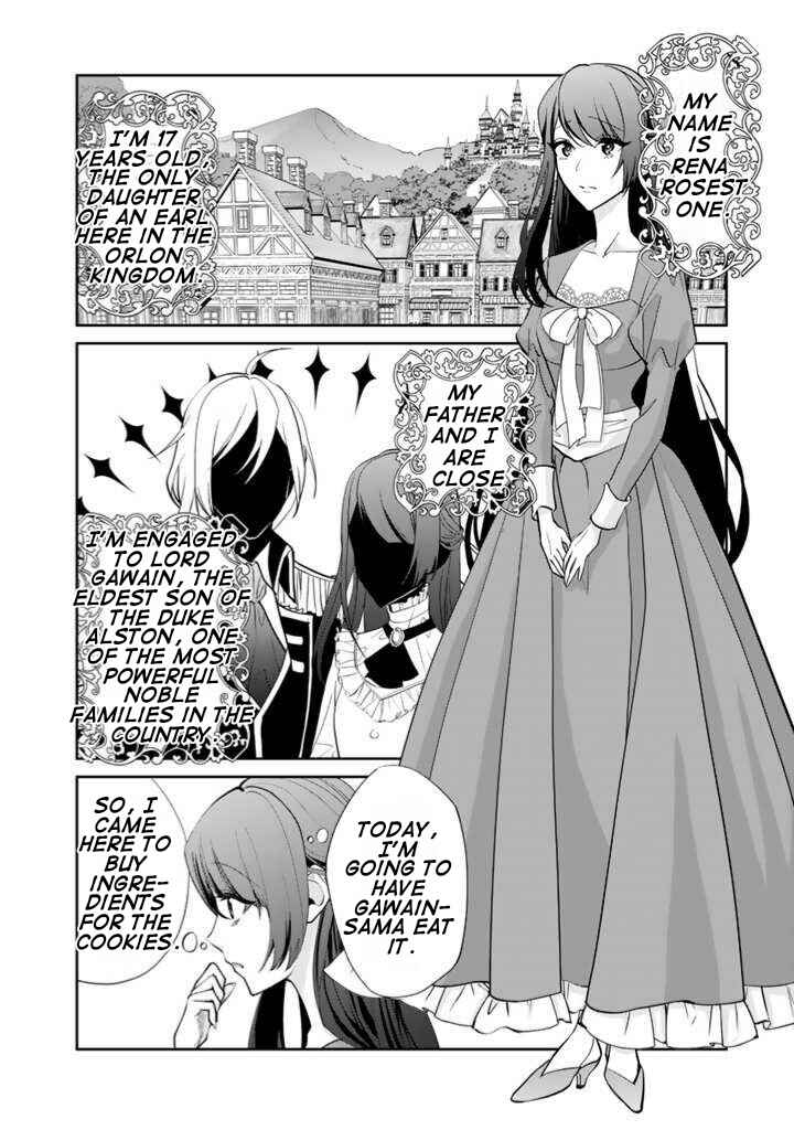 Page 15 Chapter 1.1 Okashi na Akuyaku Reijou wa Botsurakugo ni Amatou no Ouji ni Karamareru you ni Narimashita