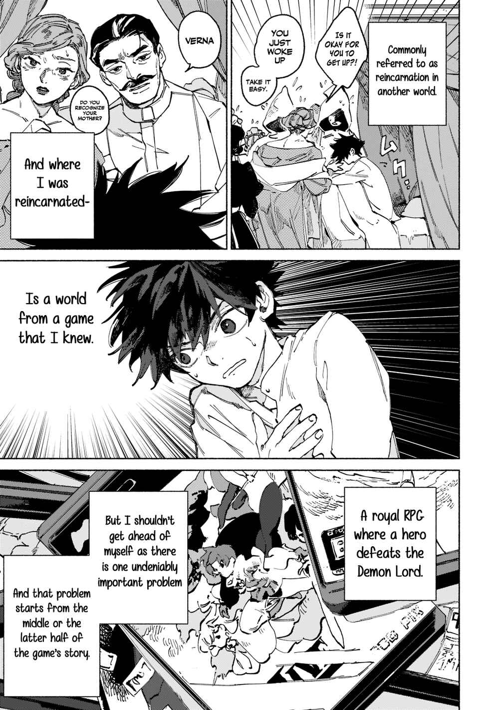 Page 14 Chapter 1.1 Maou to Yuusha no Tatakai no Ura de