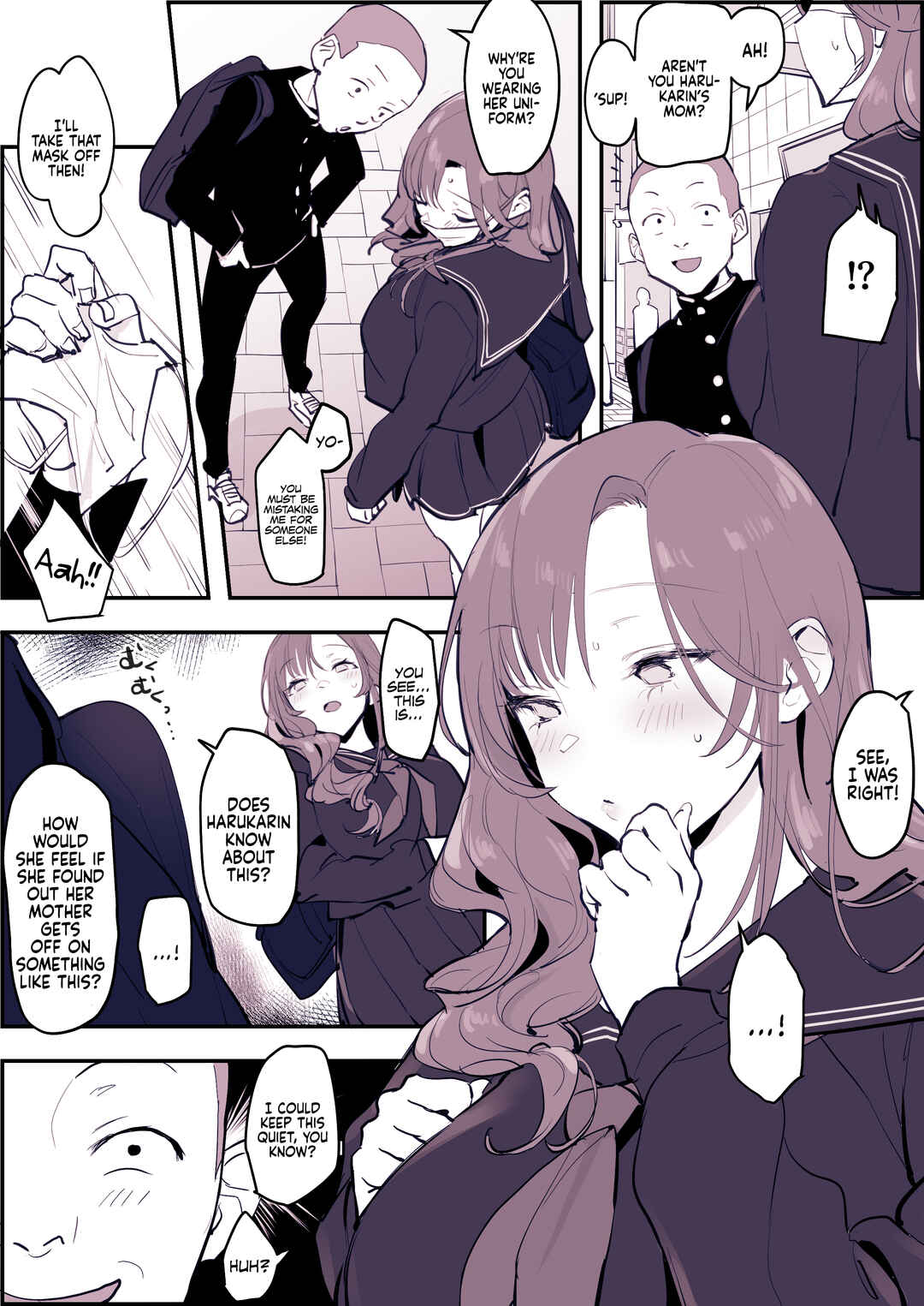 Page 3 Chapter Unknown_0bc9 Musume no Seifuku de Sotodashi, Doukyuusei ni Mitsukaru Hitozuma