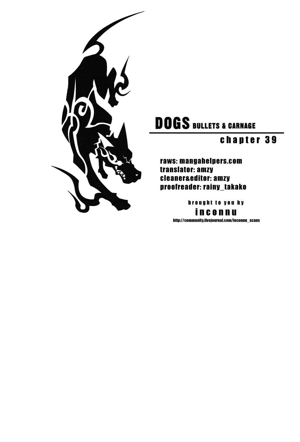 Page 1 Chapter 39 Dogs / Bullets & Carnage