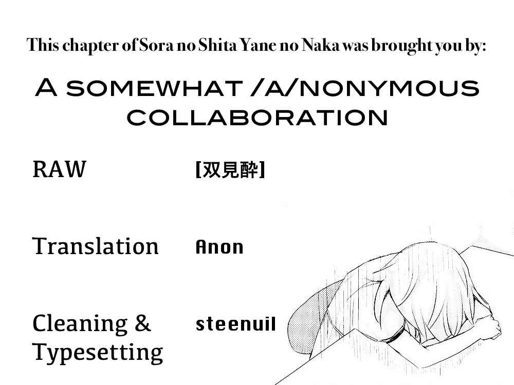 Page 9 Chapter 18 Sora no Shita Yane no Naka