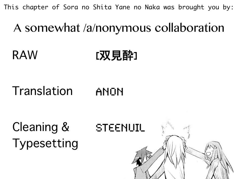 Page 9 Chapter 19 Sora no Shita Yane no Naka