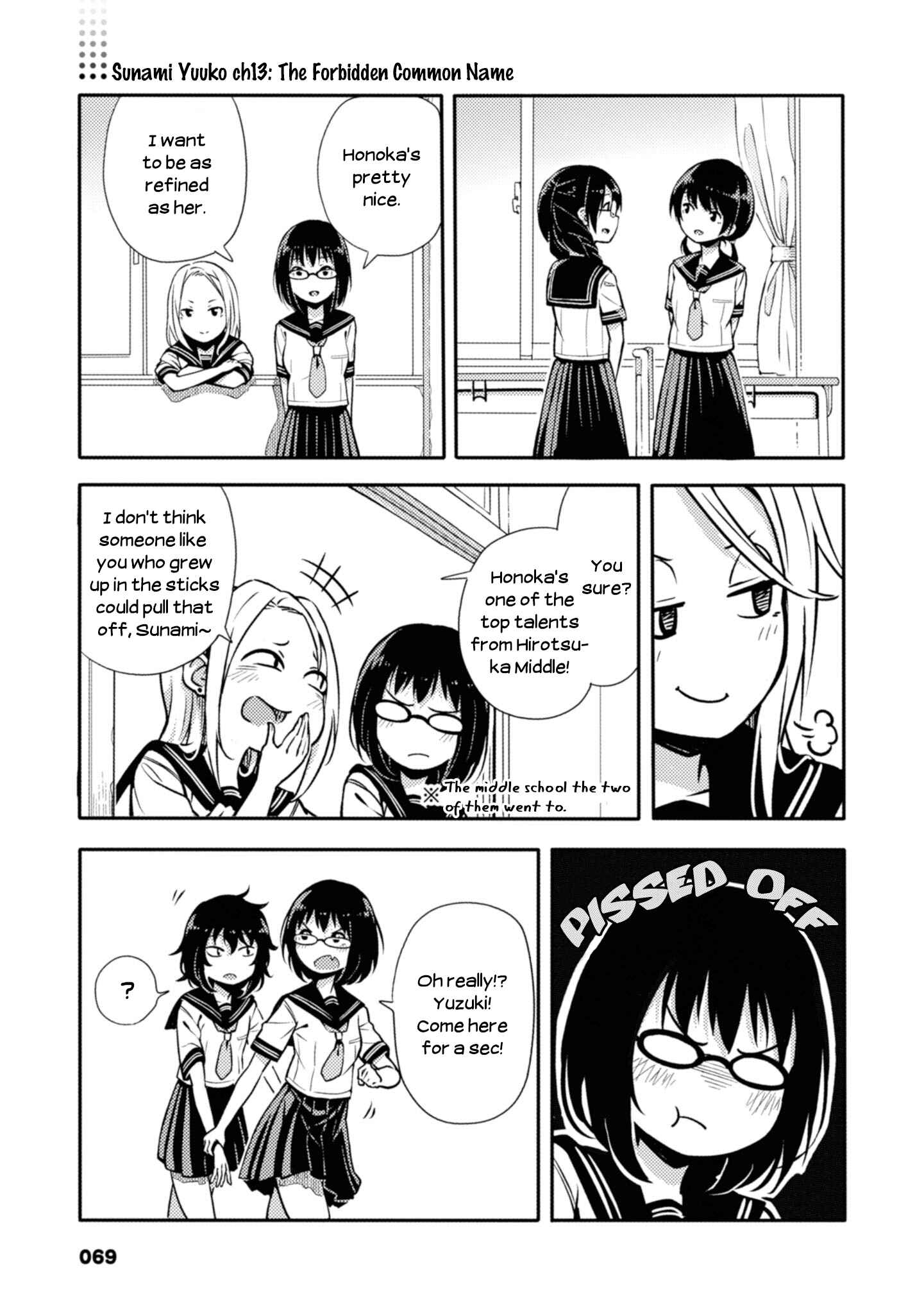 Page 1 Chapter 13 Sunami Yuuko to Yuri na Hitobito