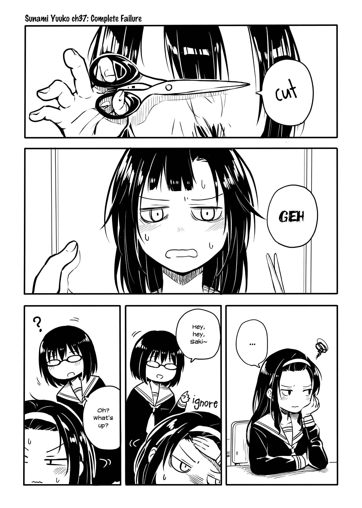 Page 1 Chapter 37 Sunami Yuuko to Yuri na Hitobito