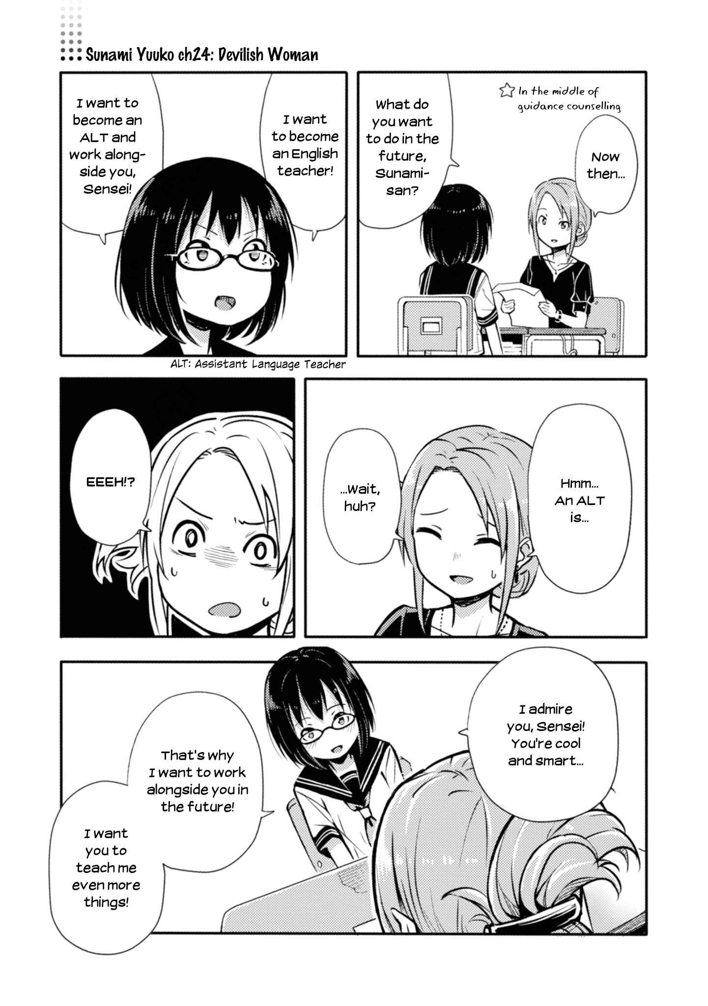 Page 1 Chapter 24 Sunami Yuuko to Yuri na Hitobito