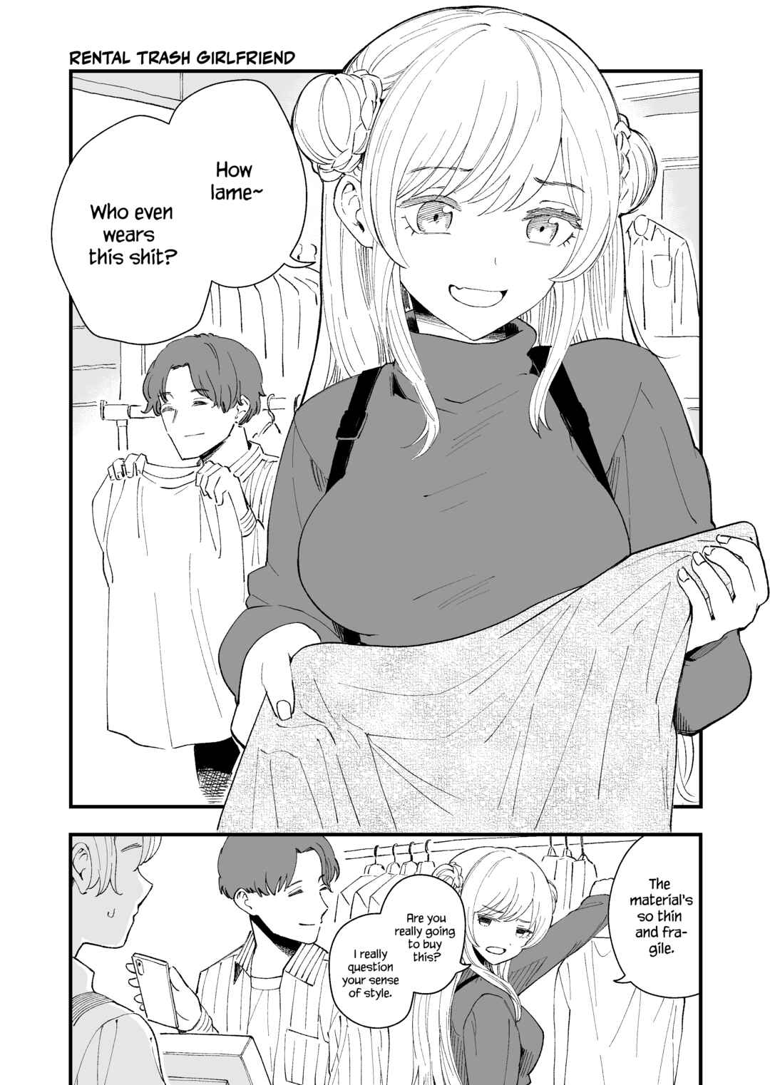 Page 1 Chapter 1 Rental Trash Girlfriend