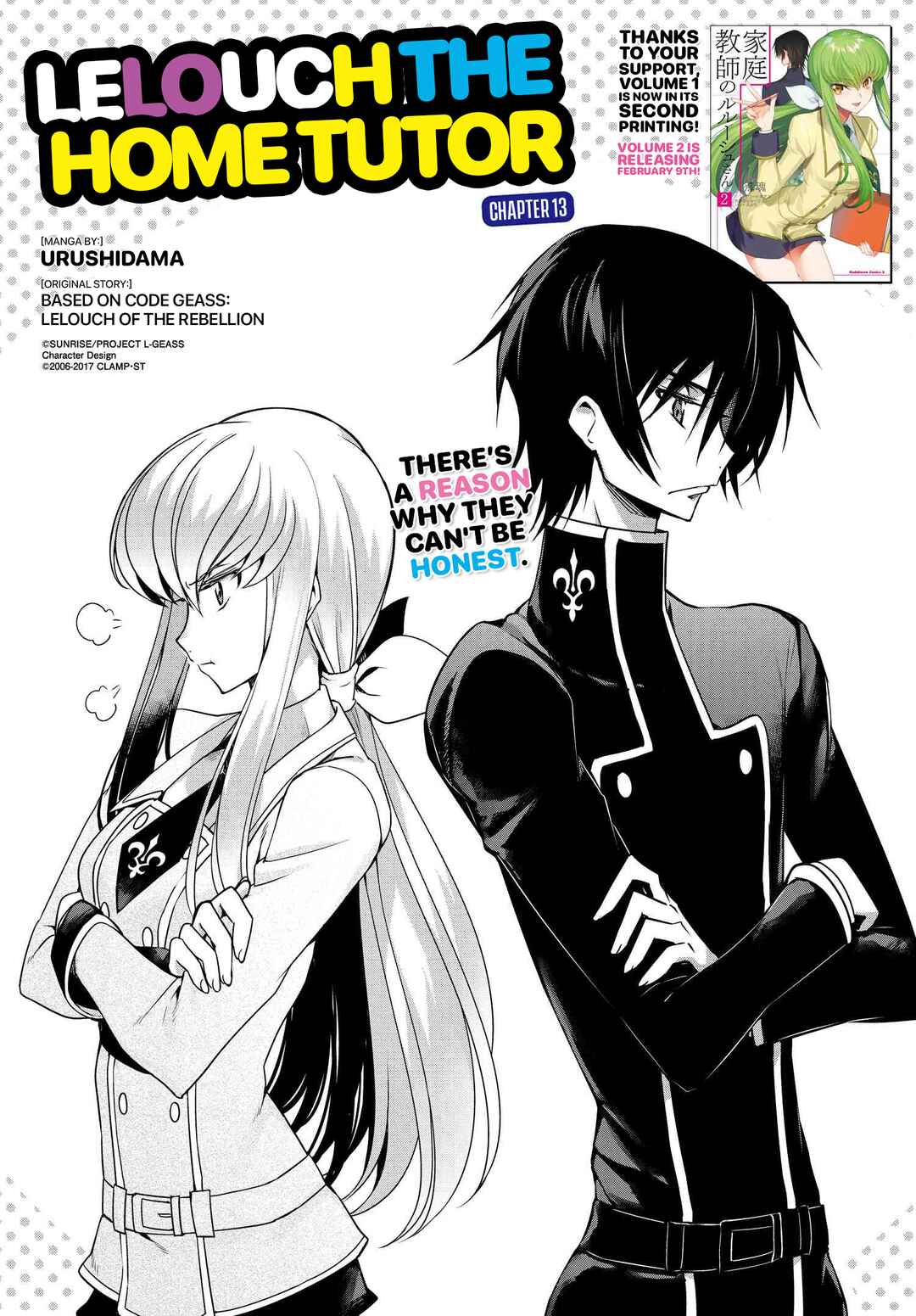Page 1 Chapter 13 Code Geass: Lelouch The Private Home Tutor