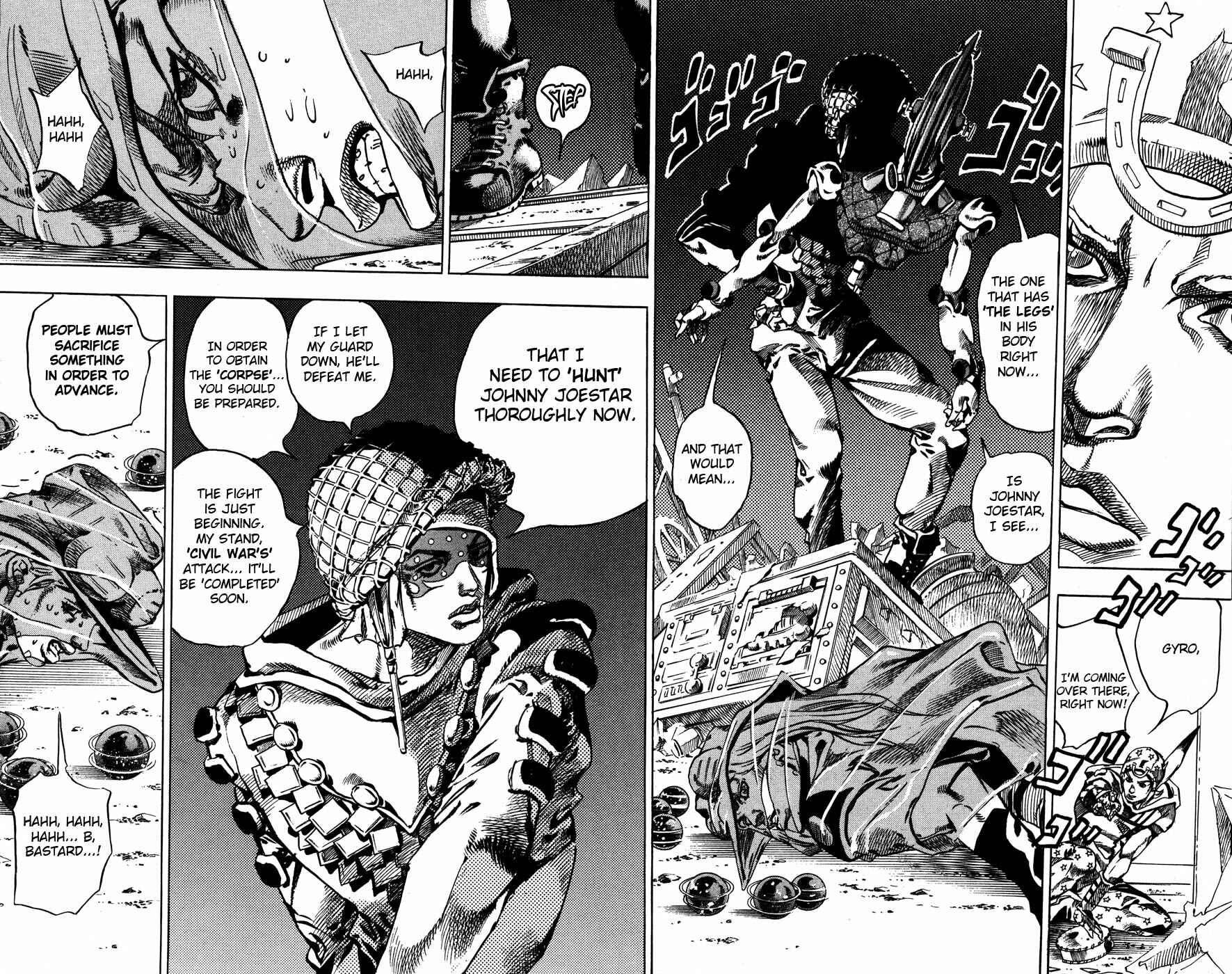 Page 10 Chapter 58 JoJos Bizarre Adventure Part 7 - Steel Ball Run