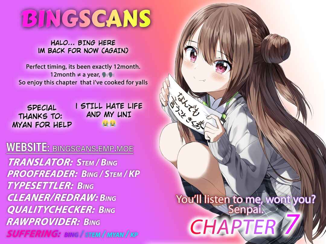 Page 1 Chapter 7 Kiite kuremasu yo ne? Senpai