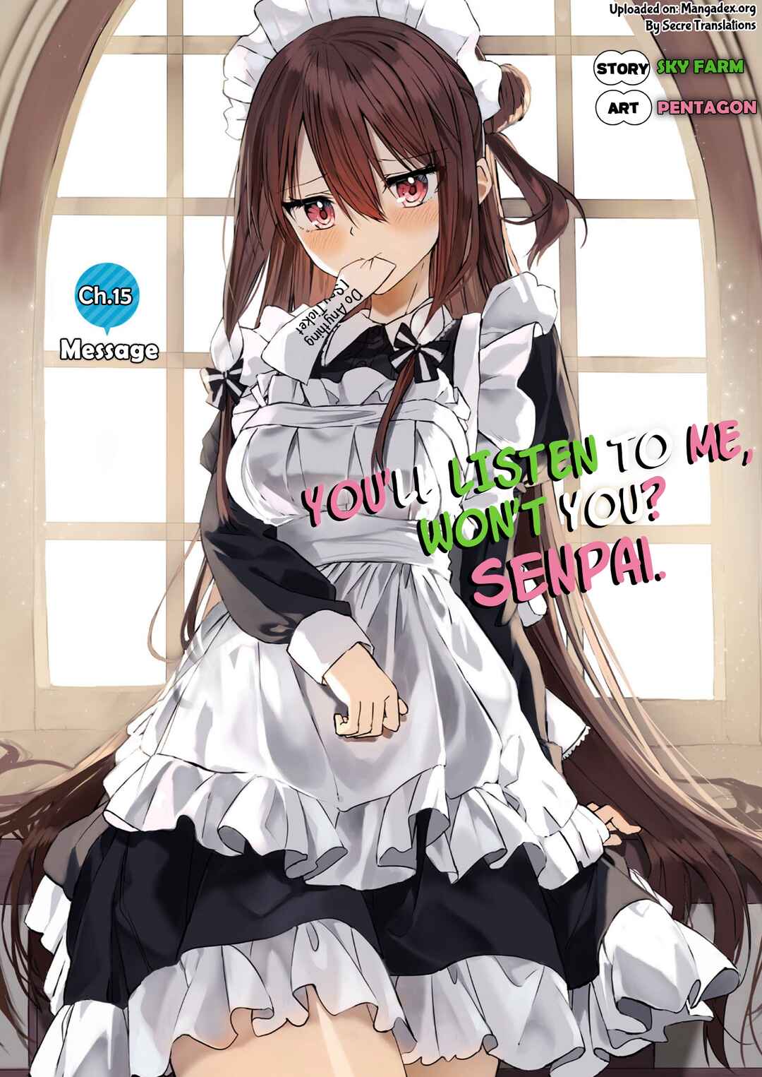 Page 1 Chapter 15 Kiite kuremasu yo ne? Senpai