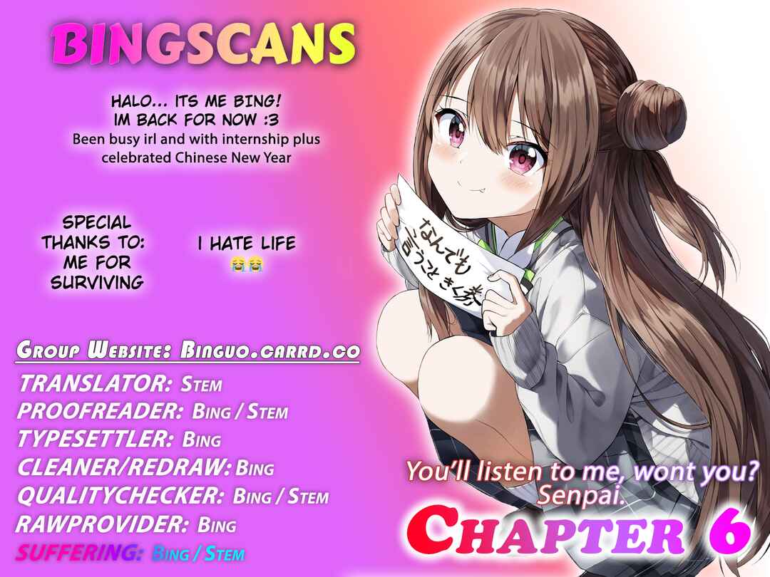 Page 1 Chapter 6 Kiite kuremasu yo ne? Senpai
