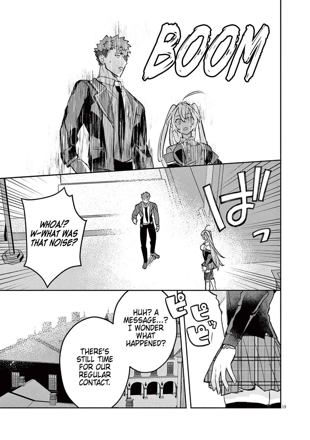 Page 15 Chapter 4 Nichiasa Suki no Otaku ga Akuyaku Seito ni Tenseishita Kekka, Hametsu Flag ga Houkaishiteiku Ken ni Tsuite