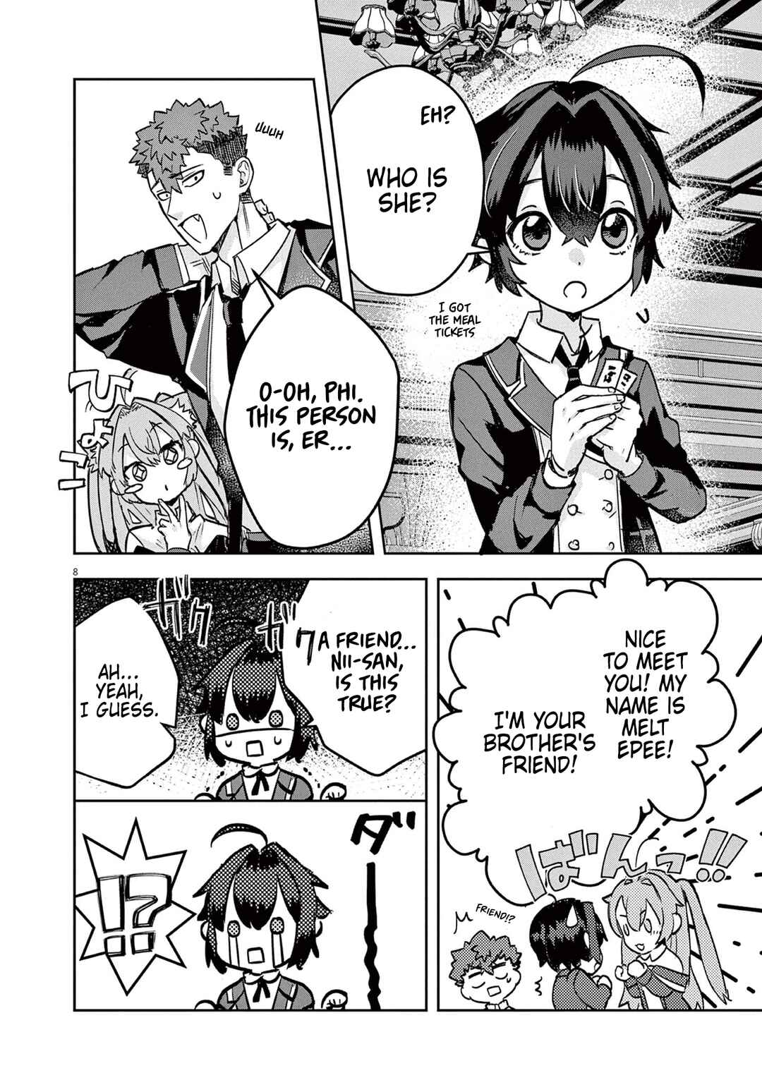 Page 8 Chapter 4 Nichiasa Suki no Otaku ga Akuyaku Seito ni Tenseishita Kekka, Hametsu Flag ga Houkaishiteiku Ken ni Tsuite