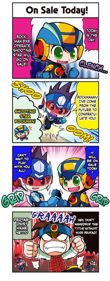 Page 1 Chapter 2 Mega Man Battle Network Operate Shooting Star 4Koma Manga